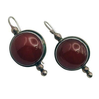 Sterling Carnelian Earrings