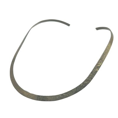 Taxco Mexico Sterling Hammered Collar Necklace