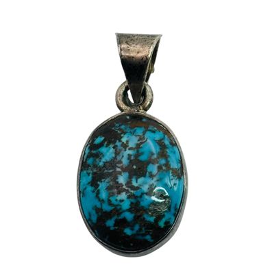 Sterling Speckled Turquoise Pendant