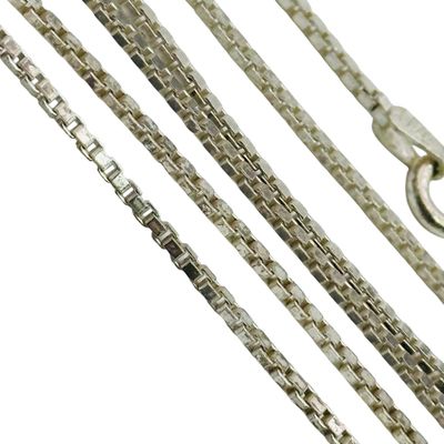 Italy Sterling Box Chain Necklace