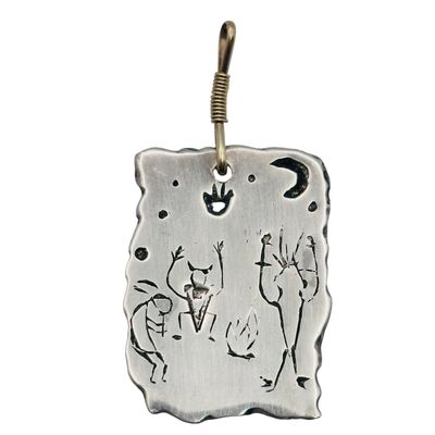 Handmade Sterling Dancing Figure Pendant