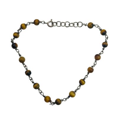 Sterling Tigers Eye Bracelet