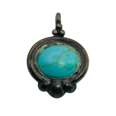 Sterling Turquoise Pendant