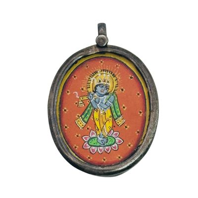 Sterling Krishna Pendant