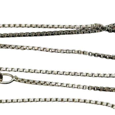 Italy Sterling Box Chain Necklace