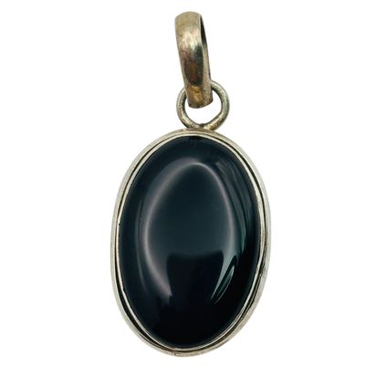 Sterling Onyx Pendant