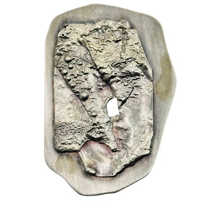 Sterling Abstract Modern Pendant Brooch