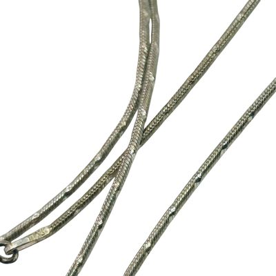 Italy Sterling Round Snake Chain Necklace