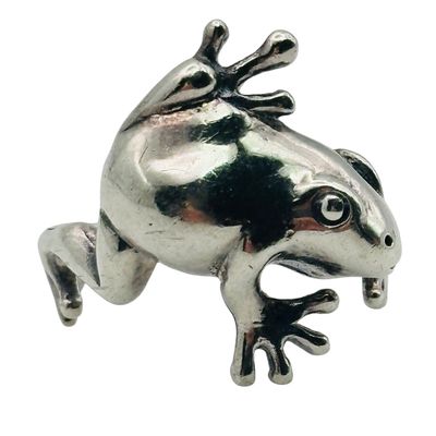 Sterling Frog Ring Sz 5.5