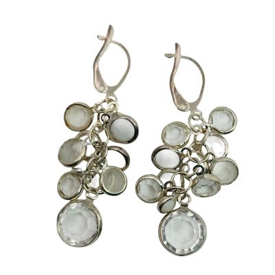 Sterling Cluster Earrings