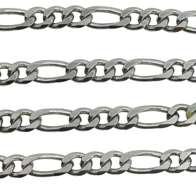Italy Sterling Figaro Chain Necklace