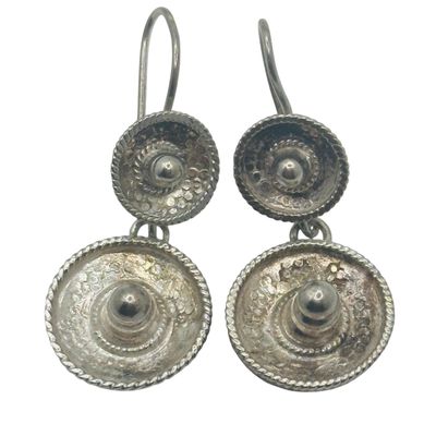 Taxco Mexico Sterling Sombrero Earrings