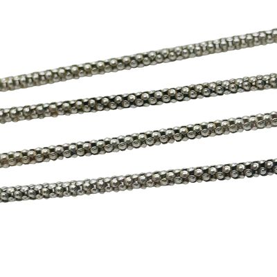 Italy Sterling Popcorn Chain Necklace