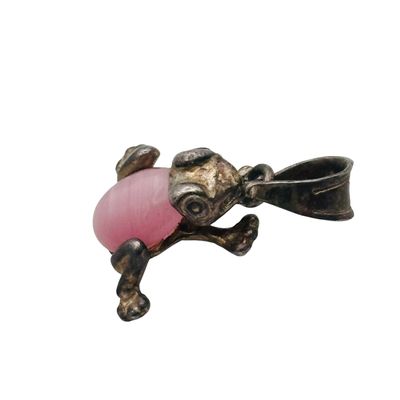 Sterling Frog Pendant