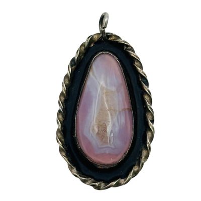 Sterling Rose Quartz Pendant