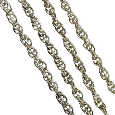 Italy Sterling Rope Chain Necklace