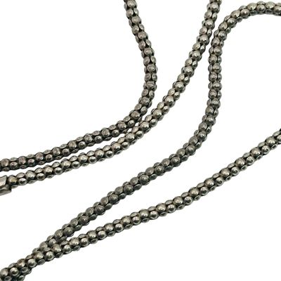 Italy Sterling Popcorn Chain Necklace