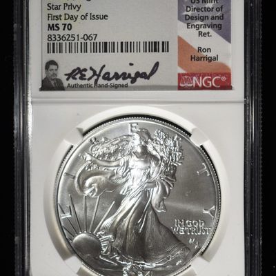 2024 AMERICAN SILVER EAGLE NGC MS70 STAR PRIVY