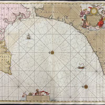 Van Keulen, Rare - Sea Chart of the Strait of Gibraltar