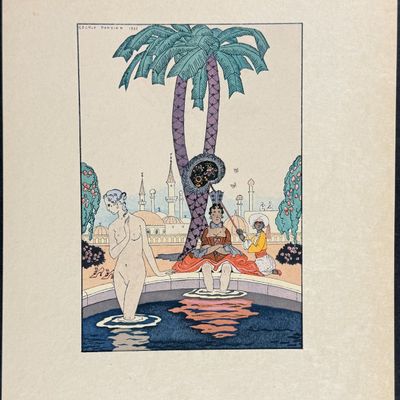 Babou after Barbier - Le Carrosse aux deux Lezards Verts