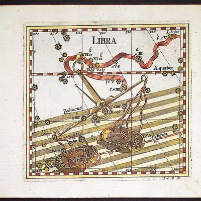Thomas - Constellation or Celestial Chart of Libra (Scales)