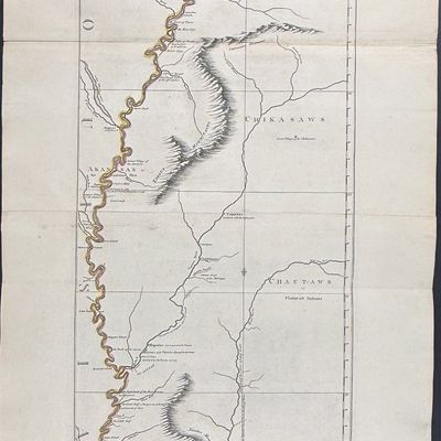 Jefferys, pub. 1775 - Course of the Mississipi.... Taken on an Expedition to the Illinois, in the latter end of the Year 1765 (Published...