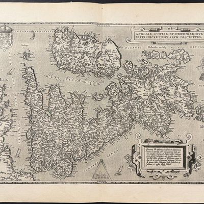 Ortelius, pub. 1587 - Map of the British Isles