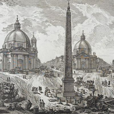 Piranesi, Folio - View of Piazza del Popolo [Veduta della Piazza del Popolo]