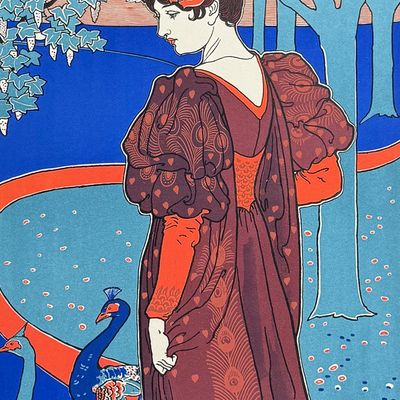 L'Estampe Moderne by Rhead - La Femme au Paon