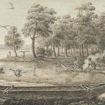 Peron & Freycinet - Navigation & Canoe [Australia, New Holland]