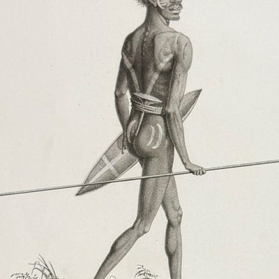Peron & Freycinet - Native Australian or Aborigine: Norou-Gal-Derri