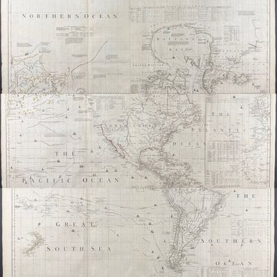 Jefferys, pub. 1775 - A Chart of North and South America, including the Atlantic and Pacific Oceans (Published June 10, 1775)