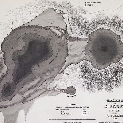 Wilkes, Hawaii - Crater of Kilauea, Hawaii