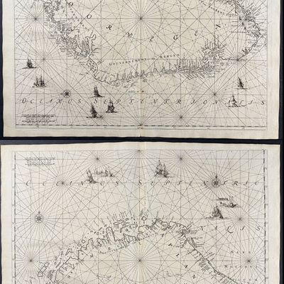 Renard - Pair of Maps of Norway, Finmark, & Lapland