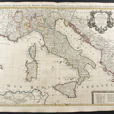 De L'Isle - Map of Italy