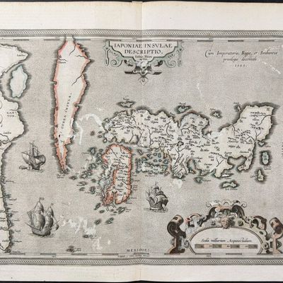 Ortelius, pub. 1587 - Map of Japan