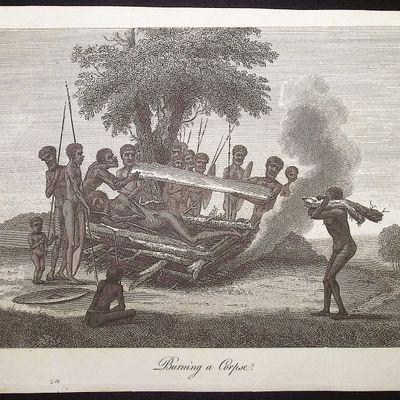 Collins - Australia (New Holland): Burning a Corpse