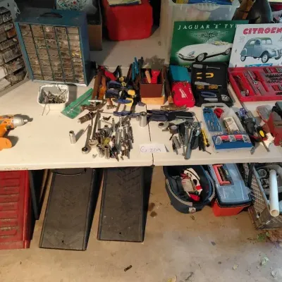 Assorted Hand Tools And Car Care Supplies