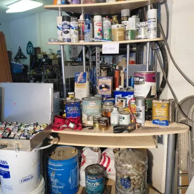 Assorted Paints And Chemicals