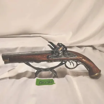 Replica Double Barrel Flintlock Pistol Replica
