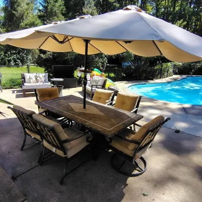 Stone Top Patio Set