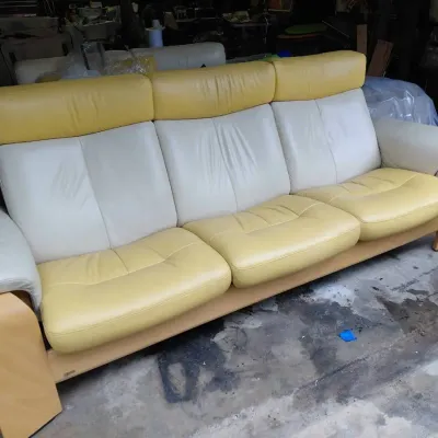 Ekornes Stressless Pegasus Leather Recliner Sofa And Loveseat