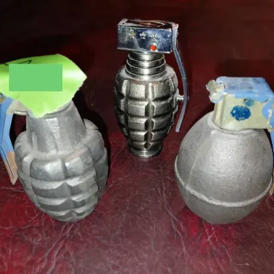 Three Replica Grenades