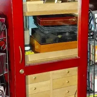 Cigar Tower Humidor Cabinet