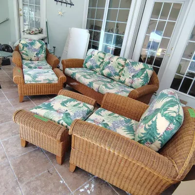 Natural Rattan Seating Set