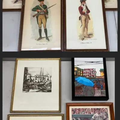 Raymond Desvarreux-Larpenteur Revolutionary War Military Prints and Other Wall Art 