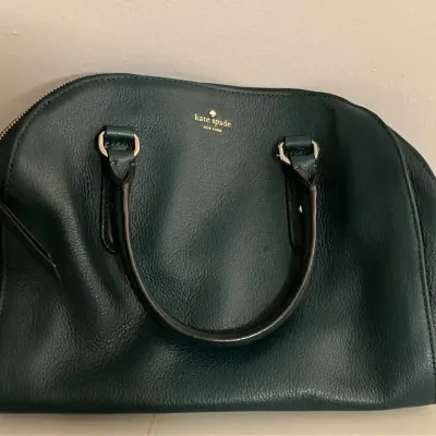 Dark Green Kate Spade Satchel (Missing Strap)
