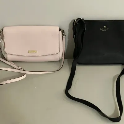 Kate Spade Light Pink and Black Crossbody Bags 