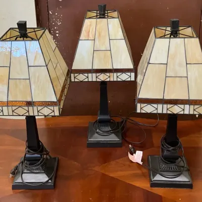 3 Mission-Style Table Lamps 