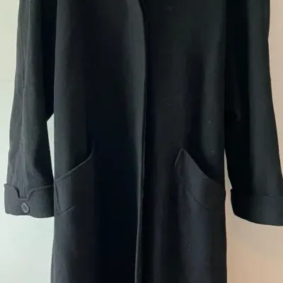 Steve by Searle Women's Black Wool Cashmere Blend Size 14 Coat 